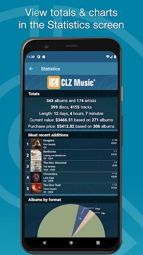 ภาพหน้าจอของ CLZ Music - CD/vinyl database