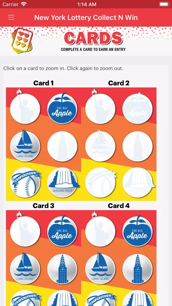 New York Lottery Collect N Win Screenshots
