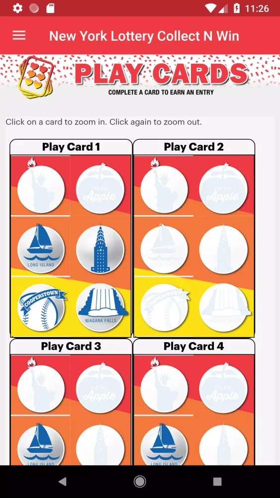 New York Lottery Collect N Win Screenshots