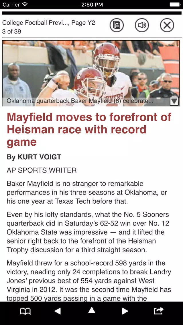 Screenshot di College & Pro Football Preview