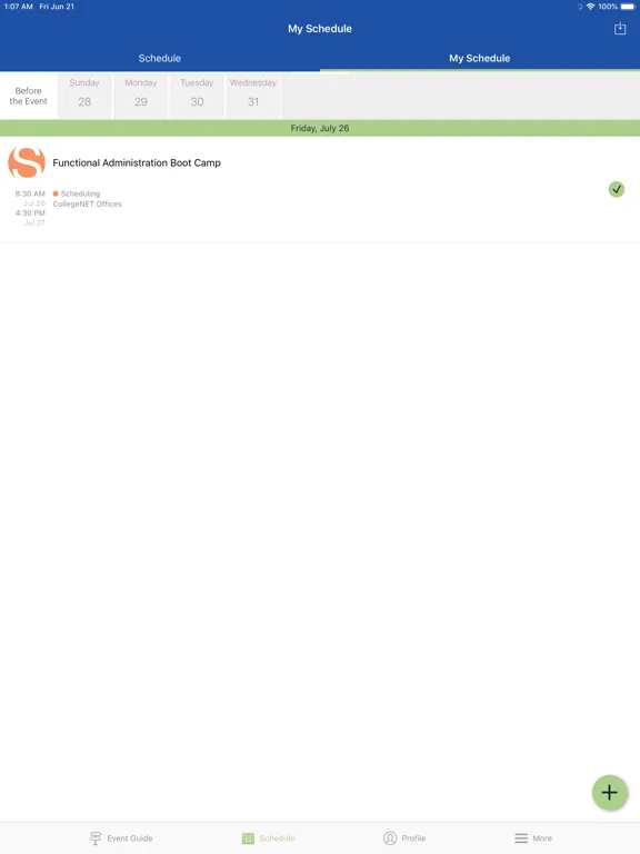 Скриншоты CollegeNET User Conference iPad 