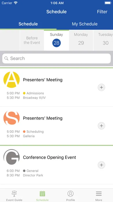 Скриншоты CollegeNET User Conference
