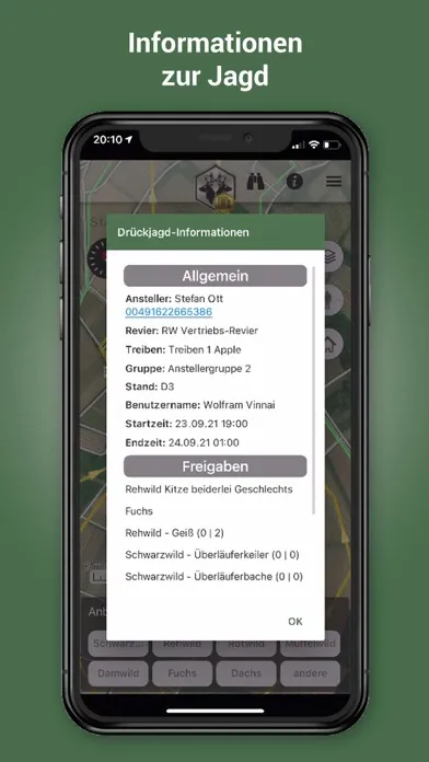 Captures d'écran de REVIERWELT: Standkarte