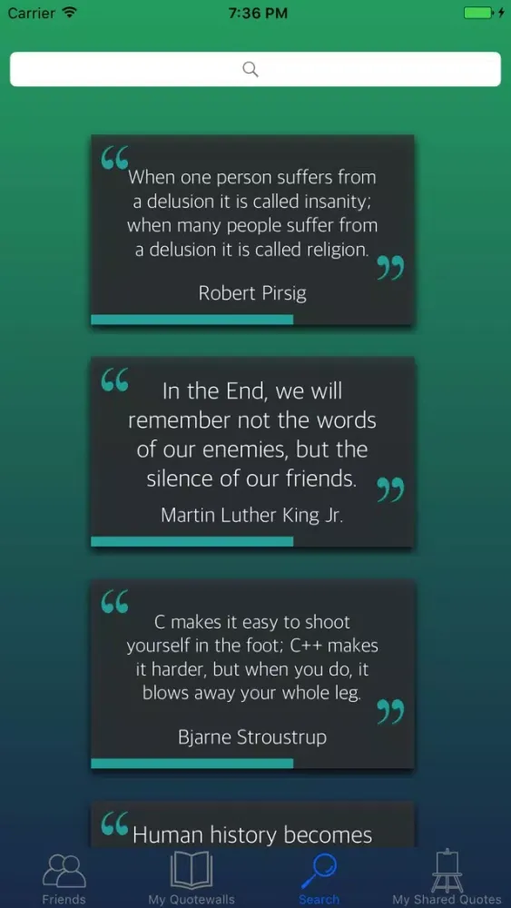 Quotewall - Collect and Share Quotes You Hear應用截圖