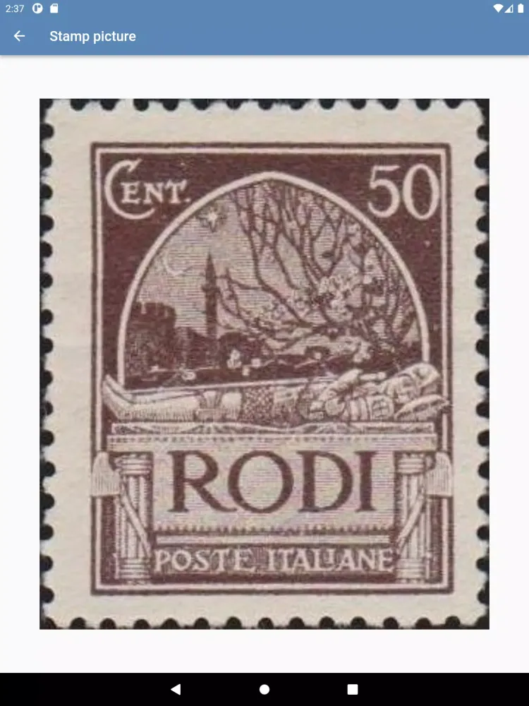 Capturas de tela do World Stamps