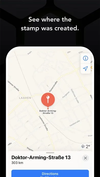 Tangkapan skrin COLOP Verification App
