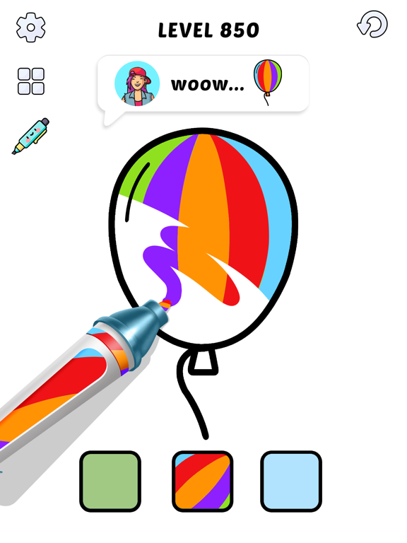 Capturas de tela do Color Book ASMR Painting Games iPad 