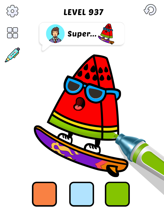 Capturas de tela do Color Book ASMR Painting Games iPad 