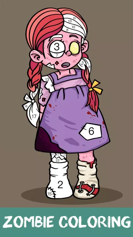 Скриншоты Zombie Coloring Happy Recolor