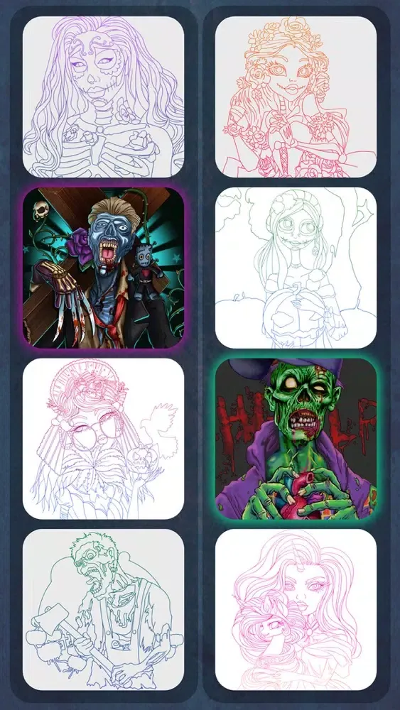 Скриншоты Zombie Coloring Happy Recolor
