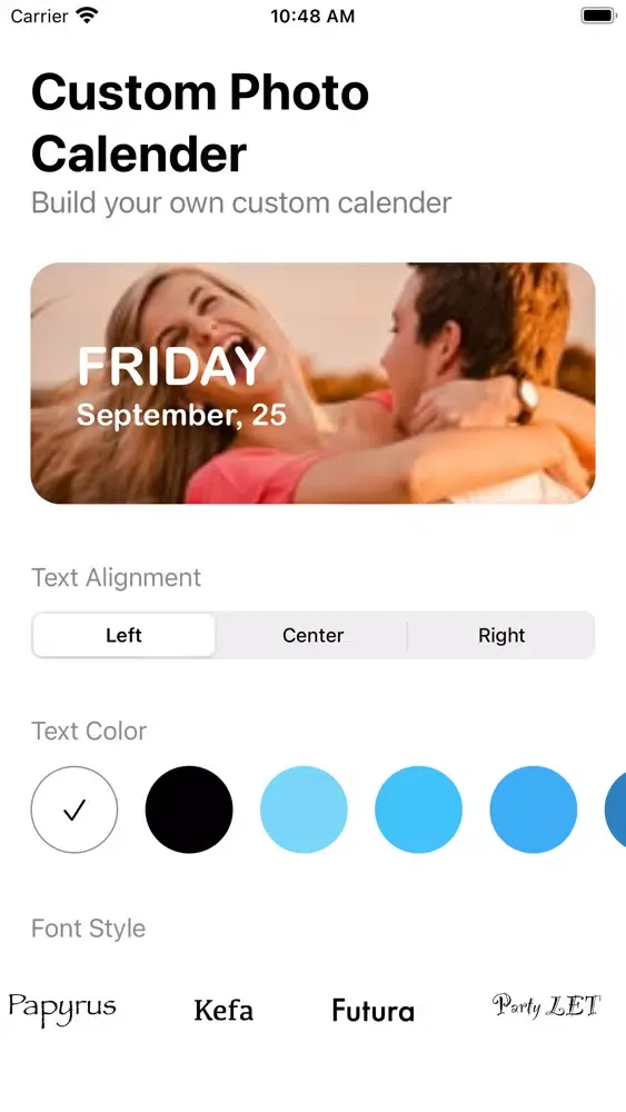 ภาพหน้าจอของ Color Photo Calendar Widget