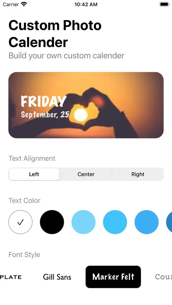 ภาพหน้าจอของ Color Photo Calendar Widget