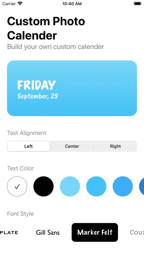 ภาพหน้าจอของ Color Photo Calendar Widget