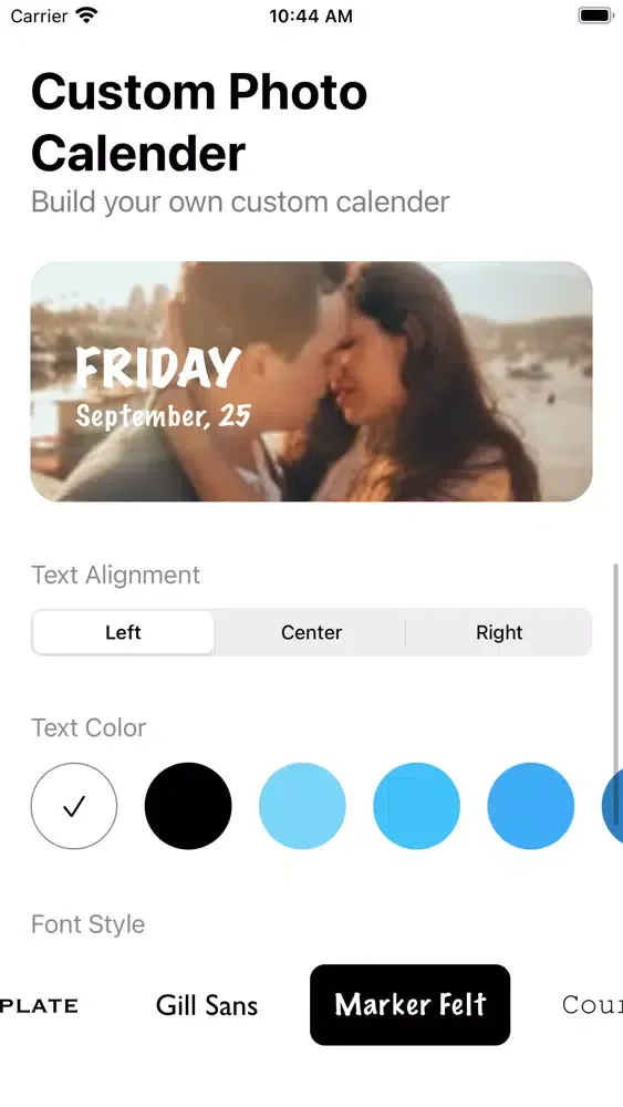 ภาพหน้าจอของ Color Photo Calendar Widget