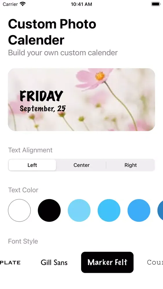 ภาพหน้าจอของ Color Photo Calendar Widget