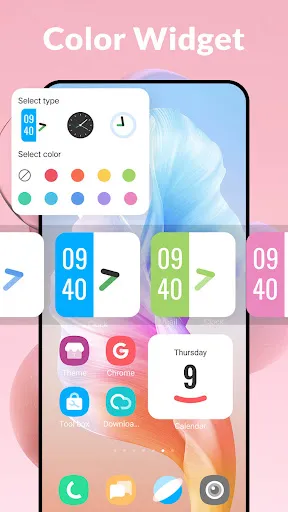Tangkapan skrin Color Launcher, cool themes