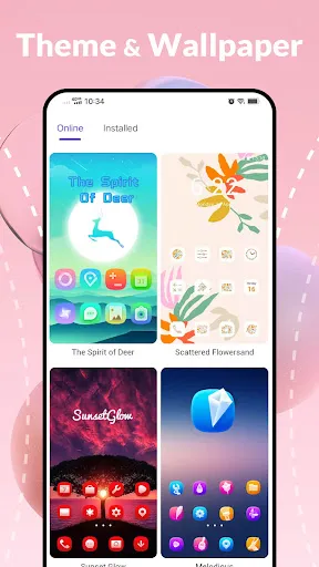 Tangkapan skrin Color Launcher, cool themes