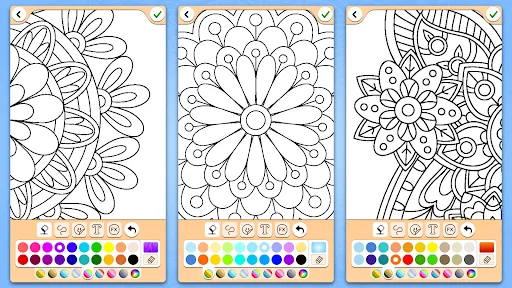 Mandala Coloring Pages Screenshots