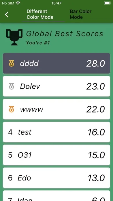 Color Sense Test Screenshots