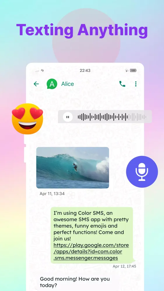 Color SMS Screenshots