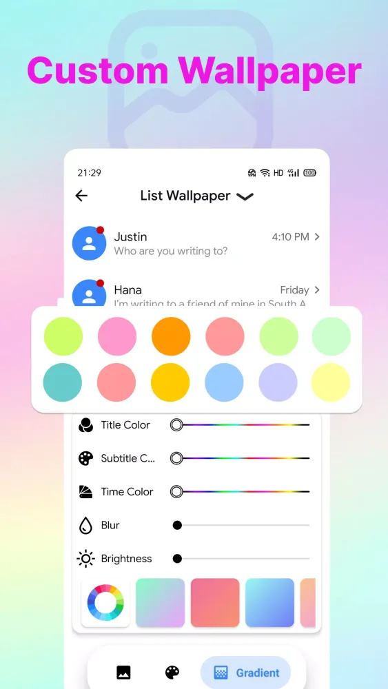 Color SMS Screenshots