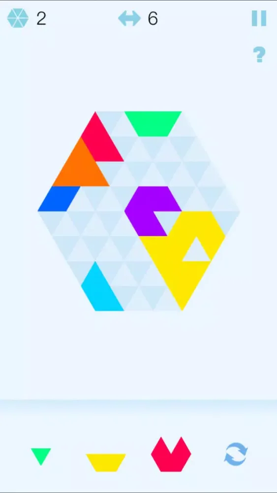 Tangkapan skrin Color Hexagon Merged! - six hexa jigsaw puzzle fit