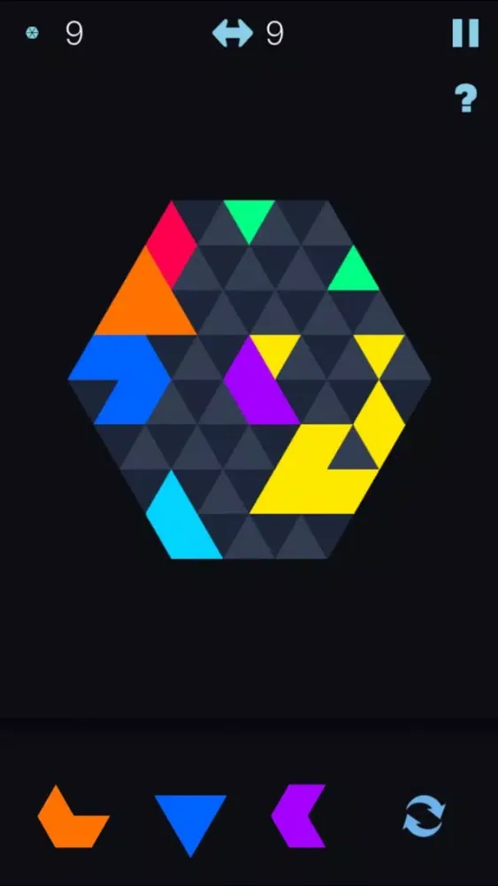 Tangkapan skrin Color Hexagon Merged! - six hexa jigsaw puzzle fit