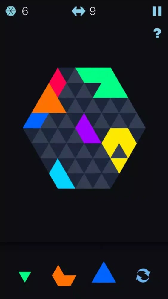 Tangkapan skrin Color Hexagon Merged! - six hexa jigsaw puzzle fit