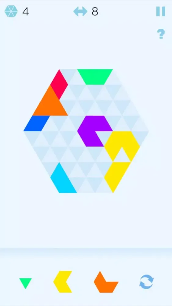 Tangkapan skrin Color Hexagon Merged! - six hexa jigsaw puzzle fit