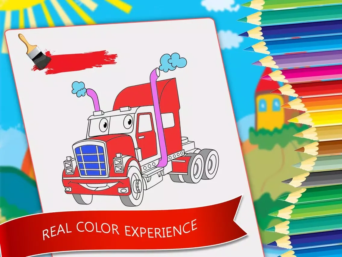 Coloring Book For Vehicles iPad  স্ক্রিনশট