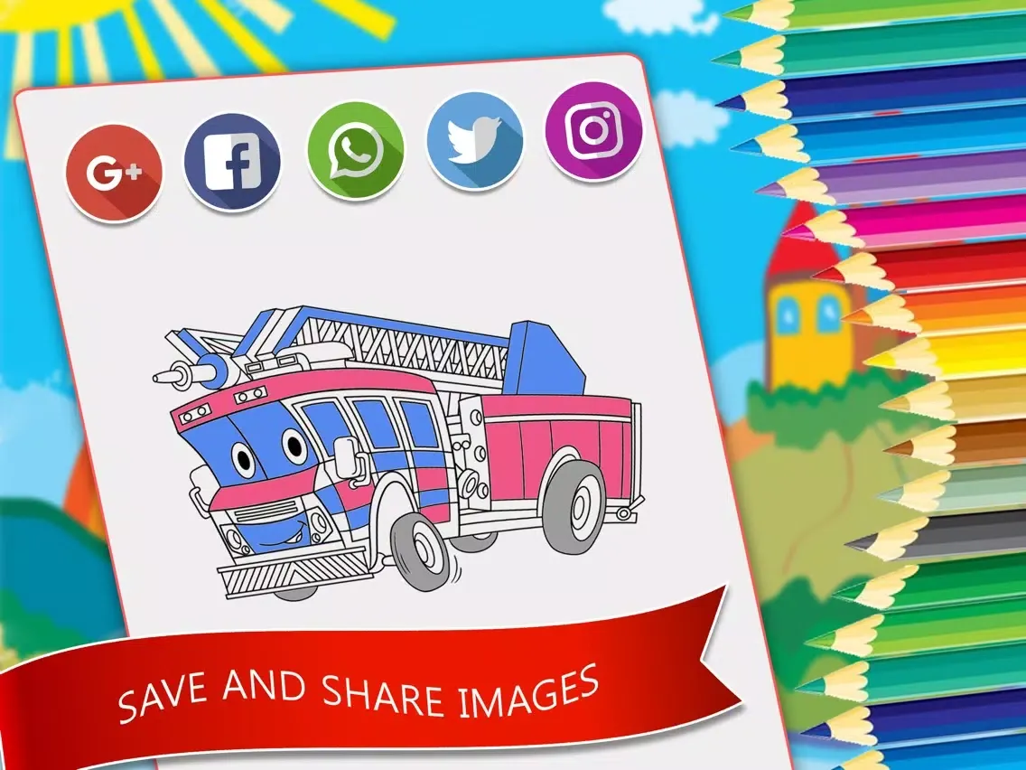 Coloring Book For Vehicles iPad  স্ক্রিনশট