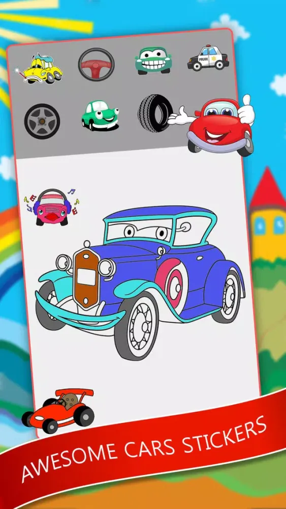 Coloring Book For Vehicles স্ক্রিনশট