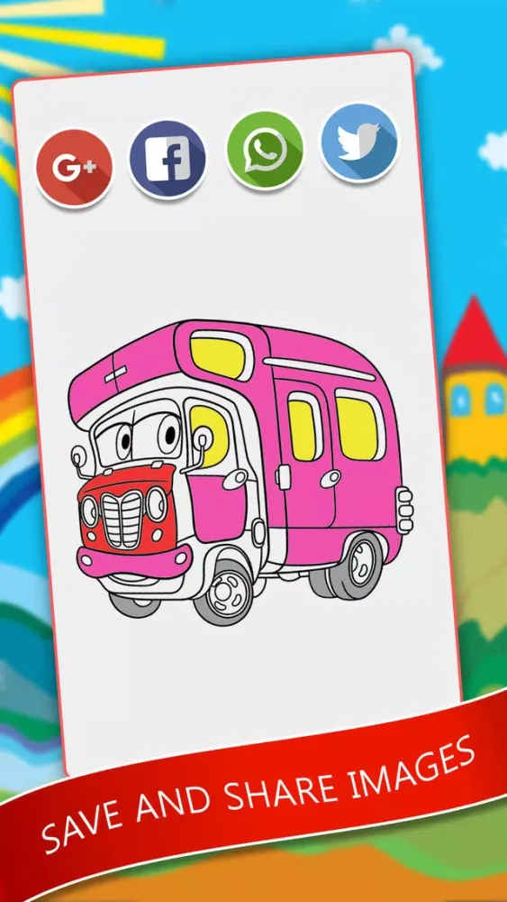 Coloring Book For Vehicles স্ক্রিনশট