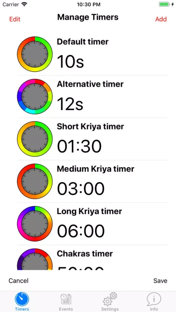 Скриншоты Timer Yoga