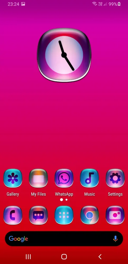 Tangkapan layar Colorful Glass ONE UI IconPack