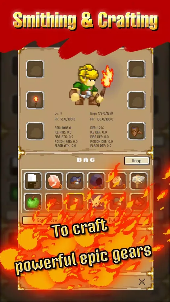 Capturas de pantalla de Mystery Dungeon: Roguelike RPG