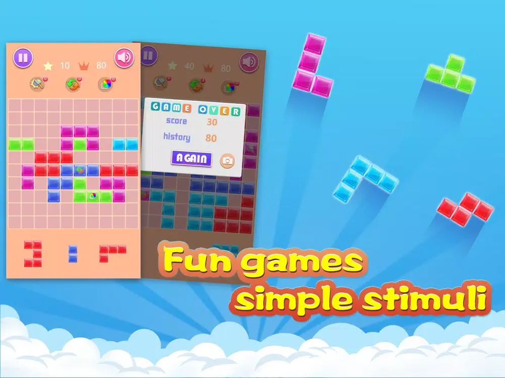 Captures d'écran de Colorful Square War iPad 