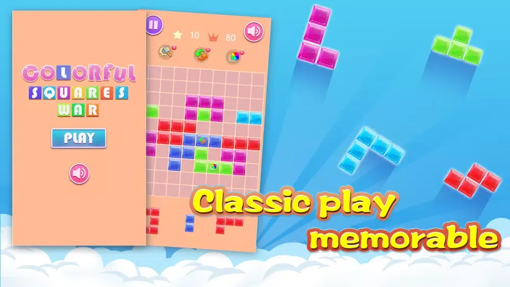 Captures d'écran de Colorful Square War