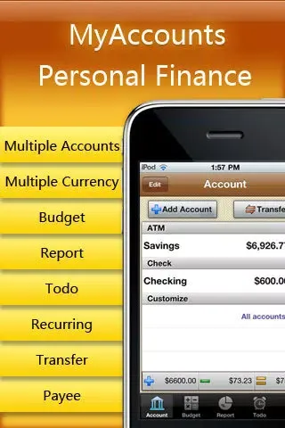 Personal Finance - MyAccounts Screenshots