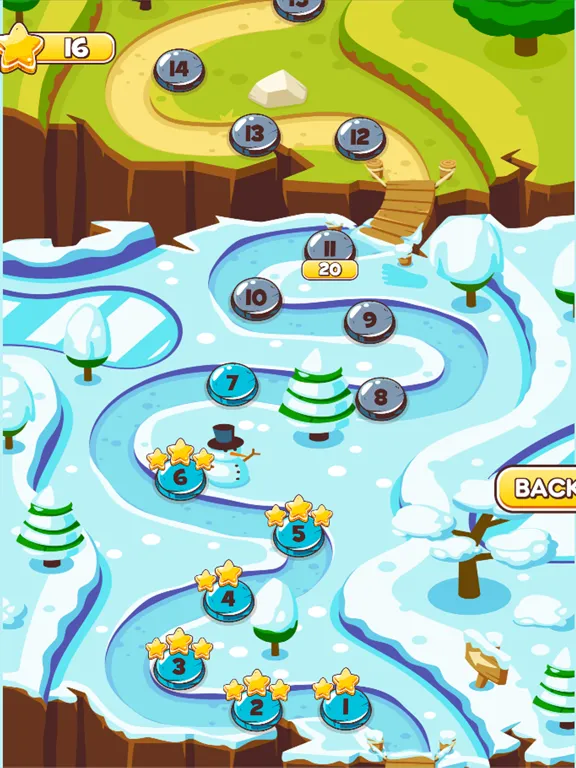 Tangkapan layar Slippy Slope iPad 