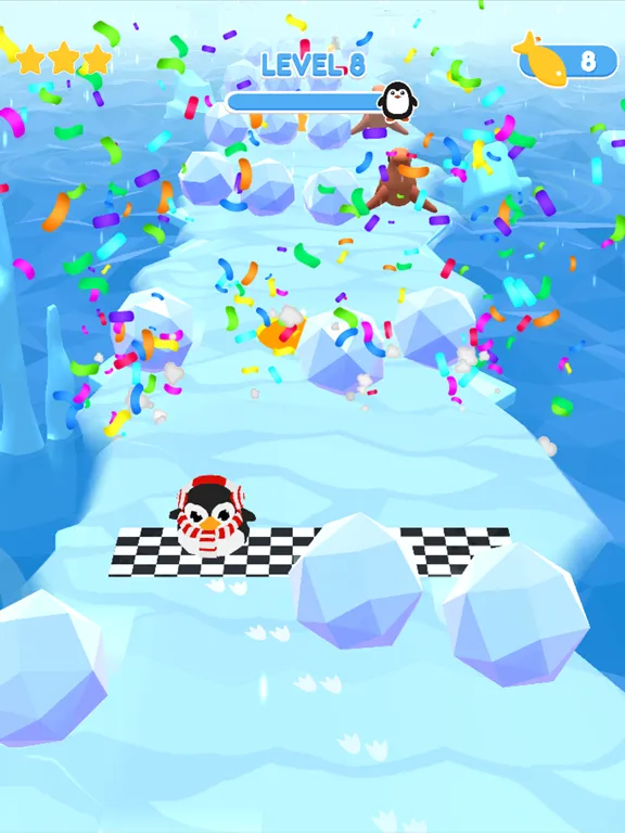 Tangkapan layar Slippy Slope iPad 
