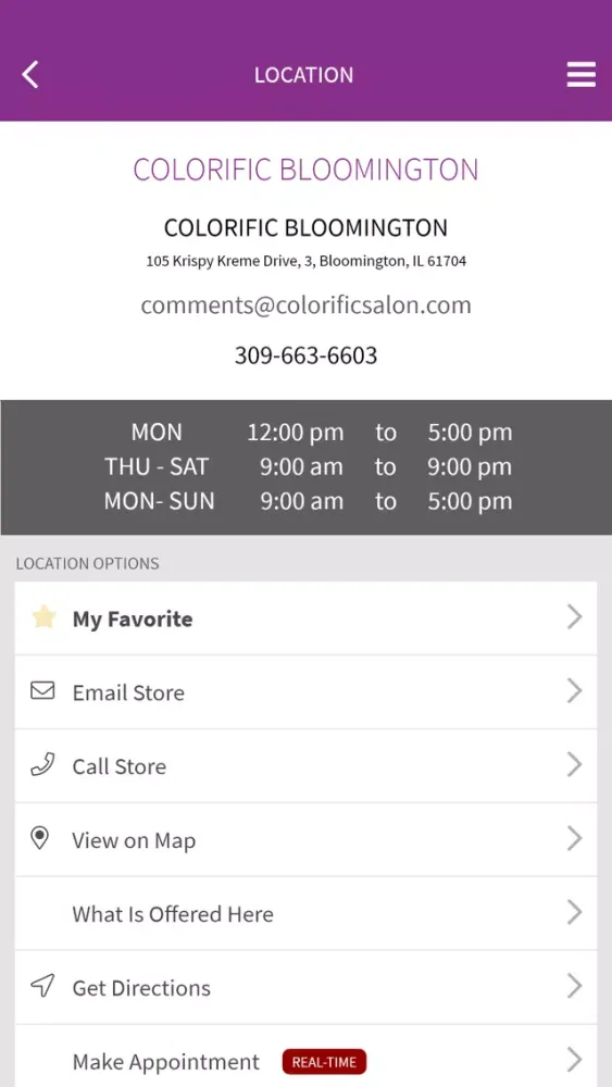 Colorific Hair Color Salon سکرین شاٹس