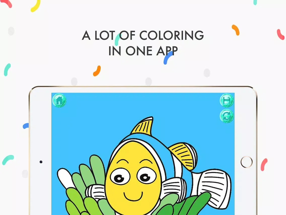 Ảnh chụp màn hình của water world coloring book iPad 