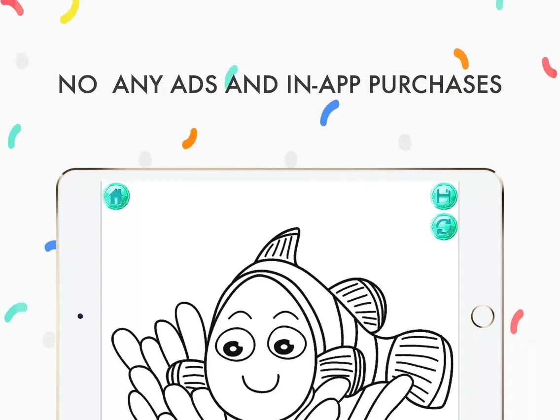 Ảnh chụp màn hình của water world coloring book iPad 