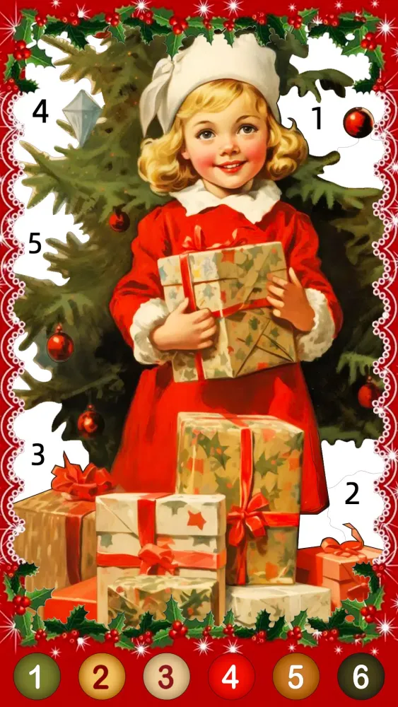 Christmas Game Color by number Screenshots