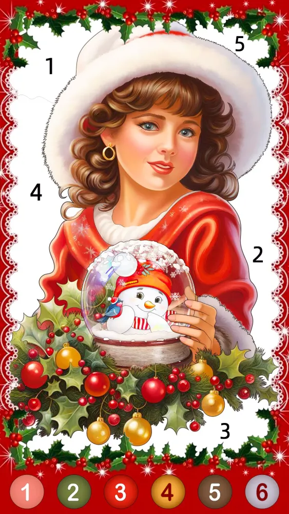 Christmas Game Color by number Screenshots