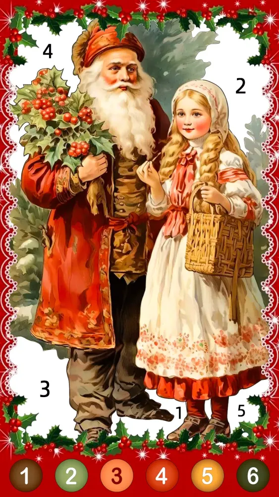 Christmas Game Color by number Screenshots