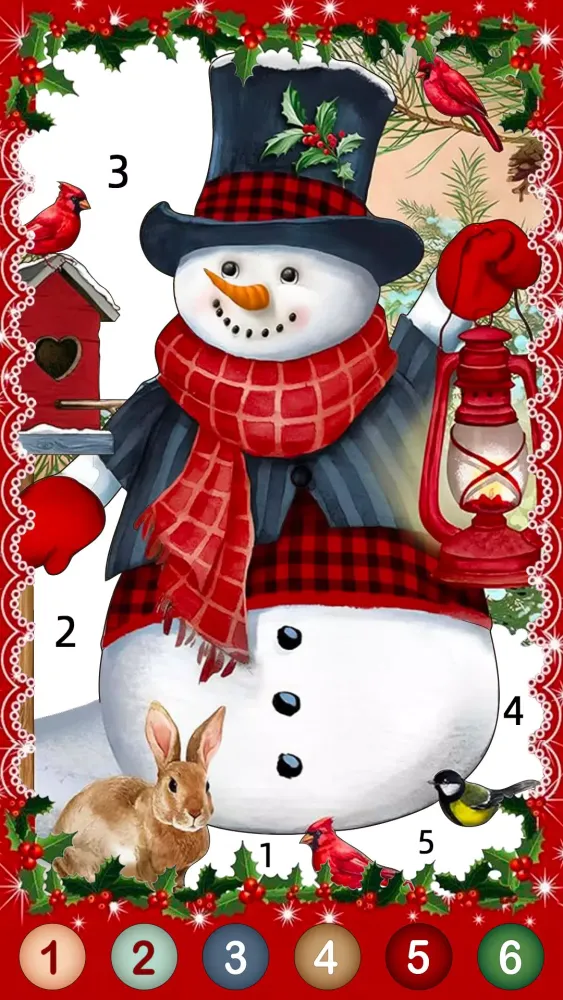 Christmas Game Color by number Screenshots