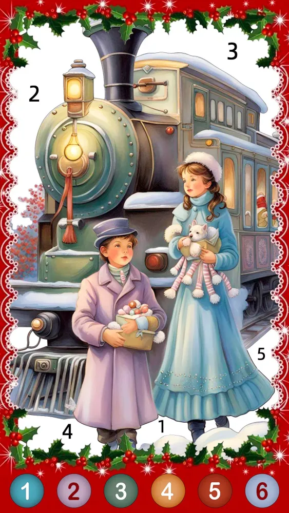 Christmas Game Color by number Screenshots