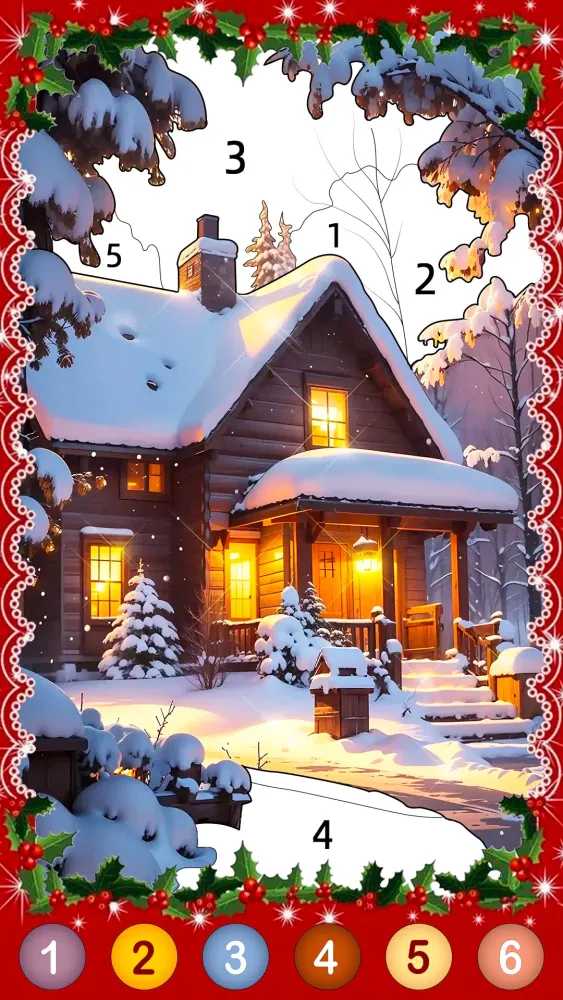 Christmas Game Color by number Screenshots
